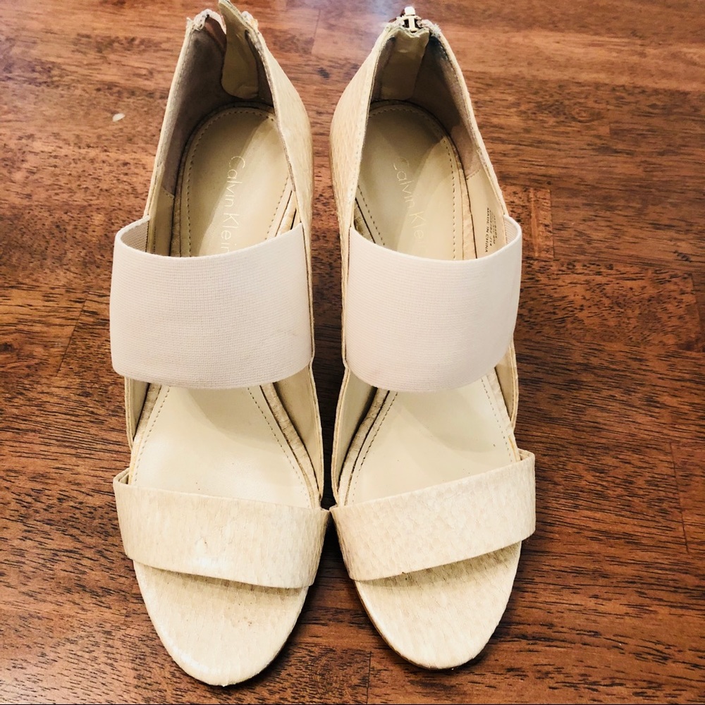 Calvin Klein Open Toe Heels